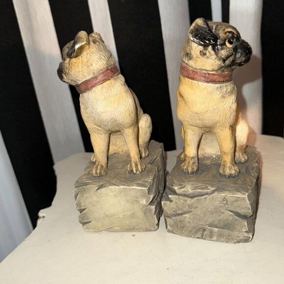 VTG 1990s Chrisdon Pug Realistic Resin Dog Sculpture Indoor Outdoor Expo Inc MCM - Picture 9 of 15